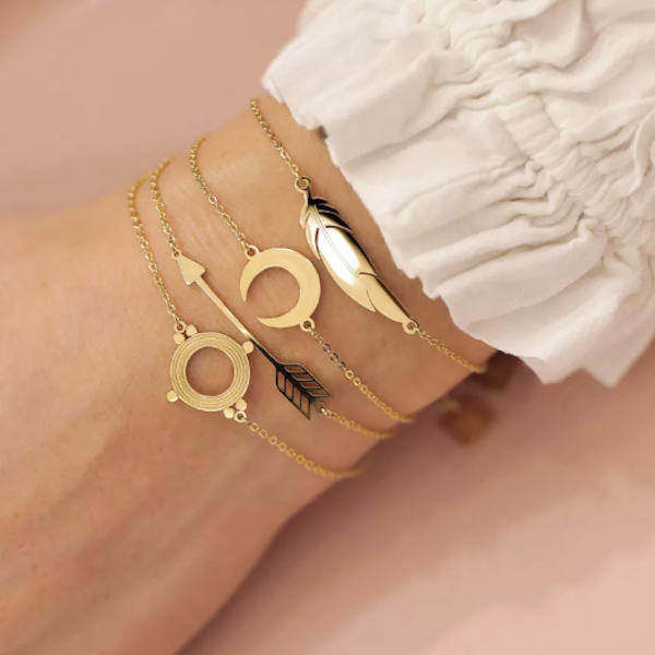 ZAG Bijoux armband Feather goud
