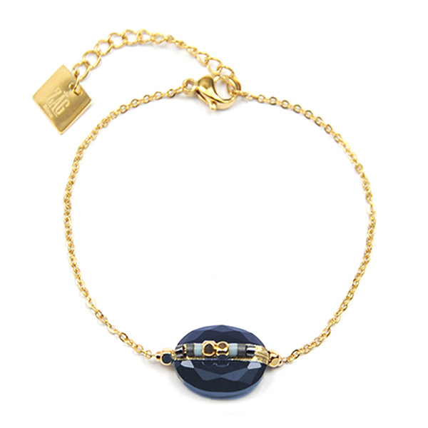 ZAG Bijoux armband Gemstone blauw