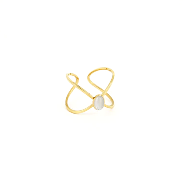 ZAG Bijoux ring Cross goud