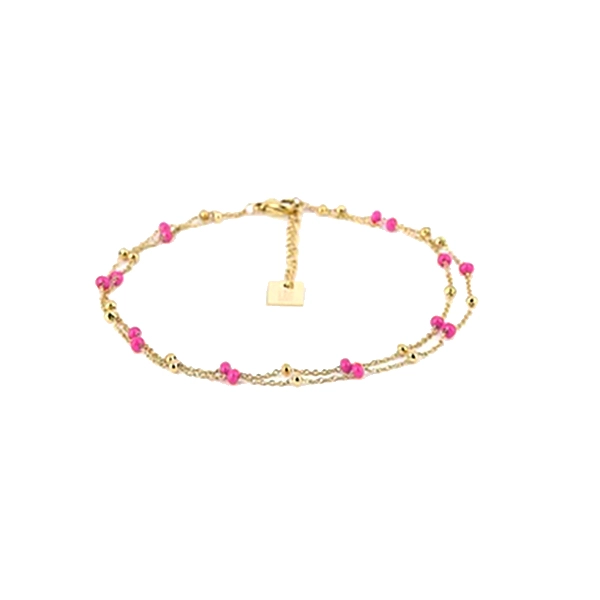 ZAG Bijoux armband Beads roze
