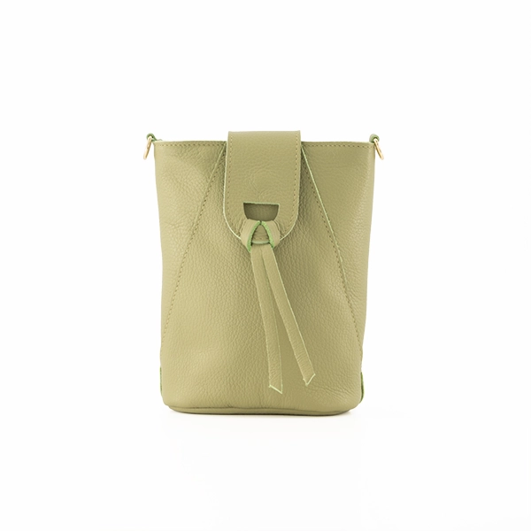 Leren schoudertas Kendra groen