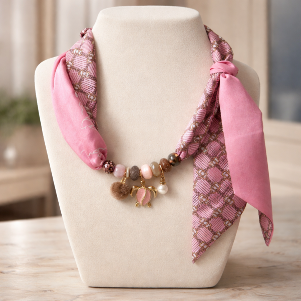Sjaalketting Chain roze