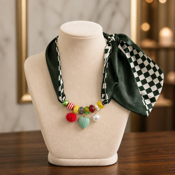 Sjaalketting Square green
