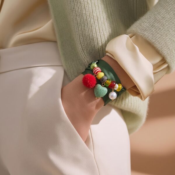 Sjaalketting Square green