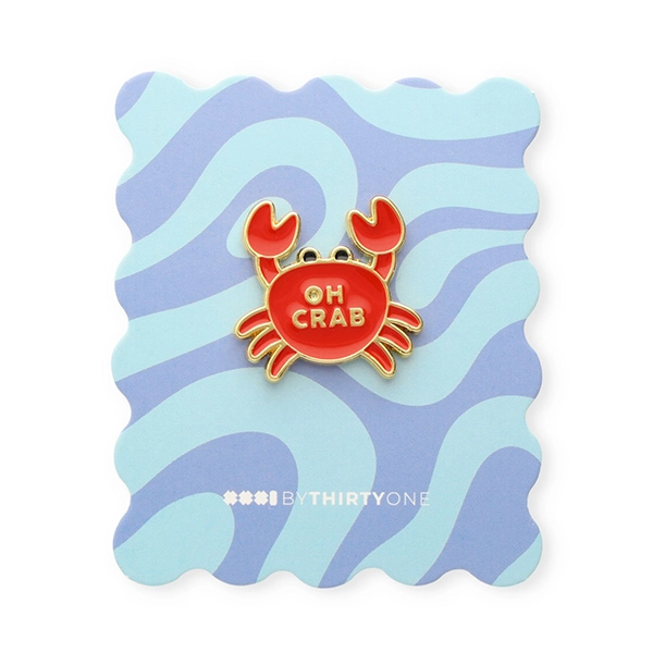 Pin krab op kaartje