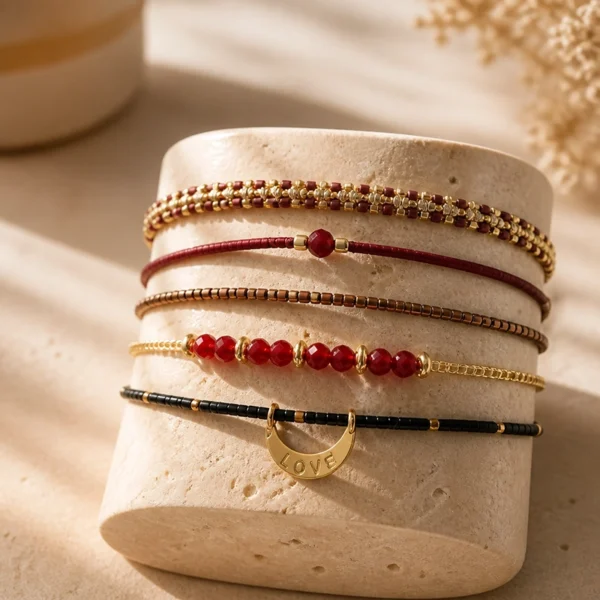 Meet Coco armband Aby red