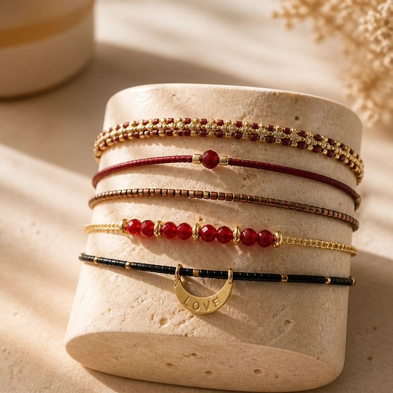 Meet Coco armband Aby red
