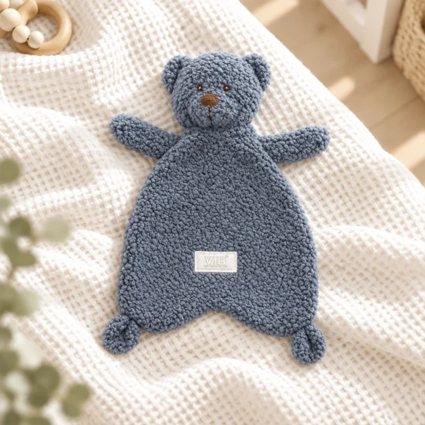 VIB® Knuffeldoekje Teddy blauw