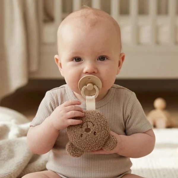 VIB® Berenhoofd Teddy speendoekje