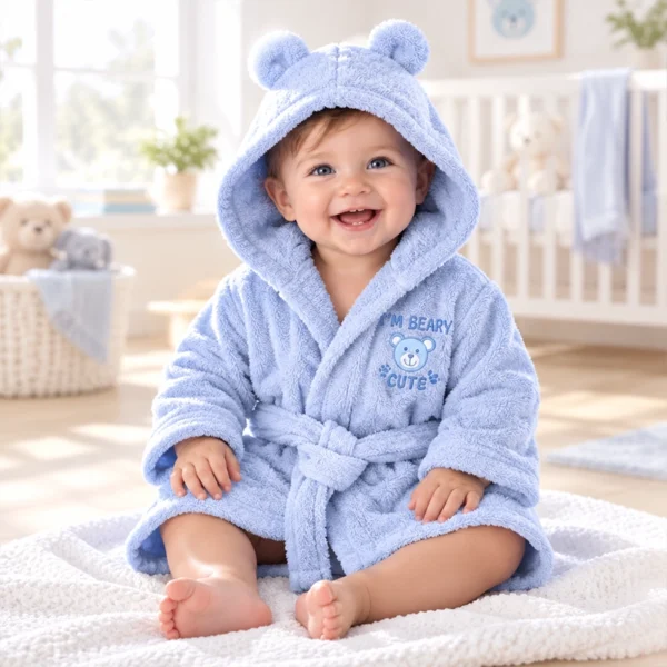 VIB® I’m BEARY cute Badjas blauw