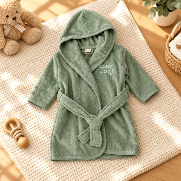 VIB® Badjas Baby Boy groen