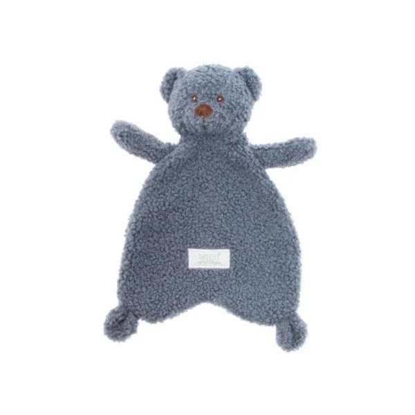 VIB® Knuffeldoekje Teddy blauw