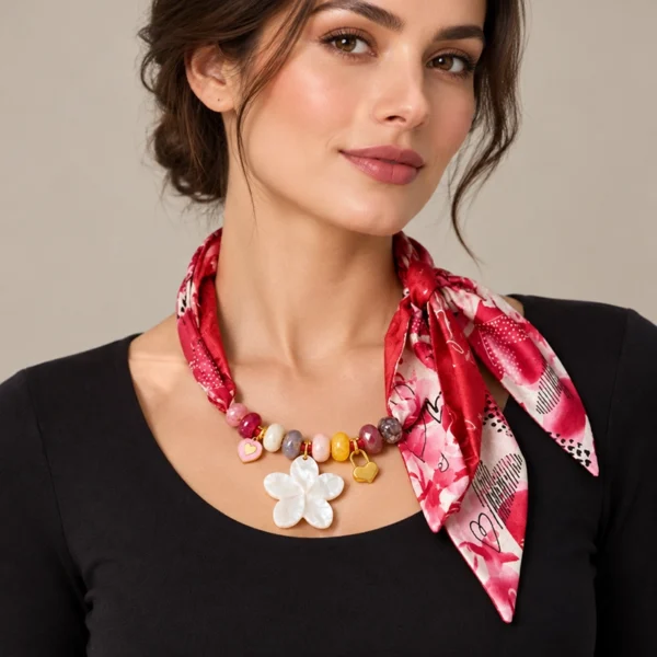 Sjaalketting Red Love 2