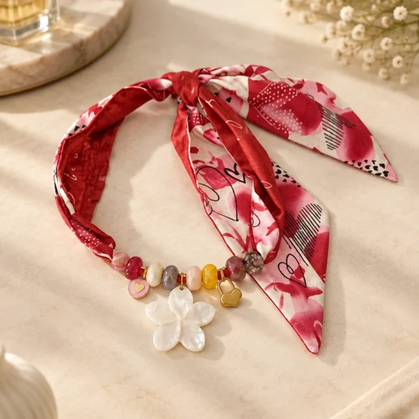 Sjaalketting Red Love 2